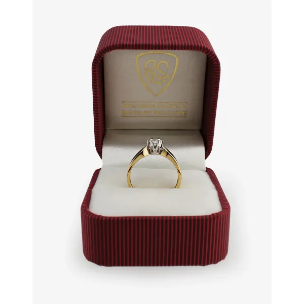 Pierścionek Zaręczynowy Z Brylantem 0,25ct RS0041