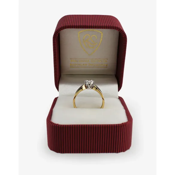 Pierścionek Zaręczynowy Z Brylantem 0,25ct RS0041