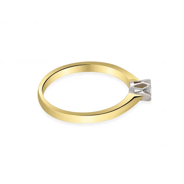 Pierścionek Zaręczynowy Z Brylantem 0,10 ct RS0488