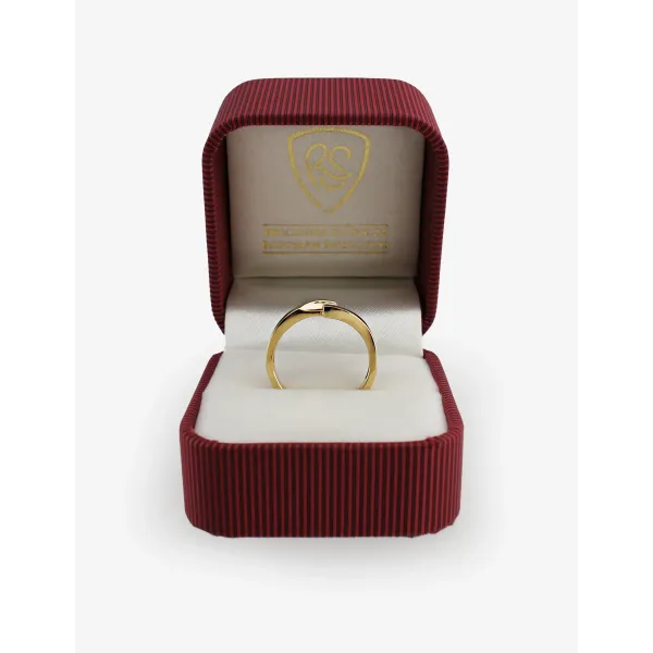 Złoty Pierścionek Z Brylantem 0,10 ct RS0034