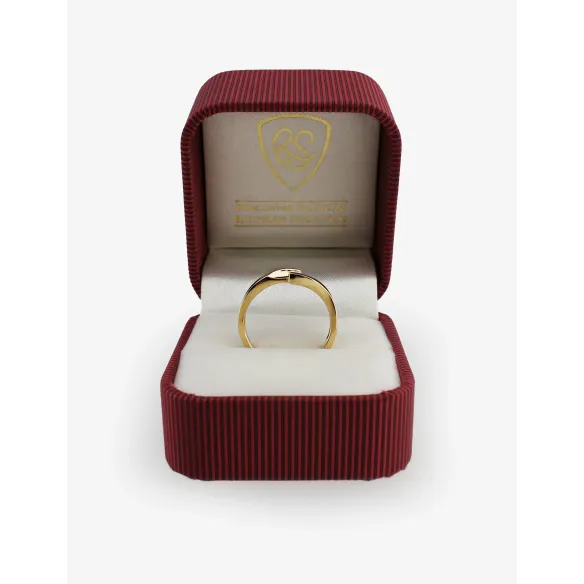 Złoty Pierścionek Z Brylantem 0,10 ct RS0034