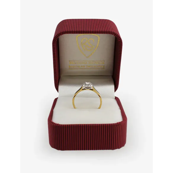 Pierścionek Zaręczynowy Z Brylantami 0,21ct RS0369