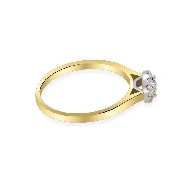 Pierścionek Zaręczynowy Z Brylantami 0,21ct RS0369