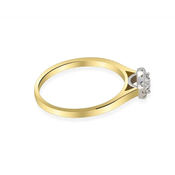 Pierścionek Zaręczynowy Z Brylantami 0,21ct RS0369