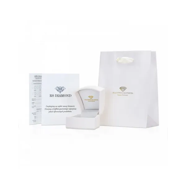 Pierścionek Zaręczynowy Z Brylantami 0,21ct RS0369