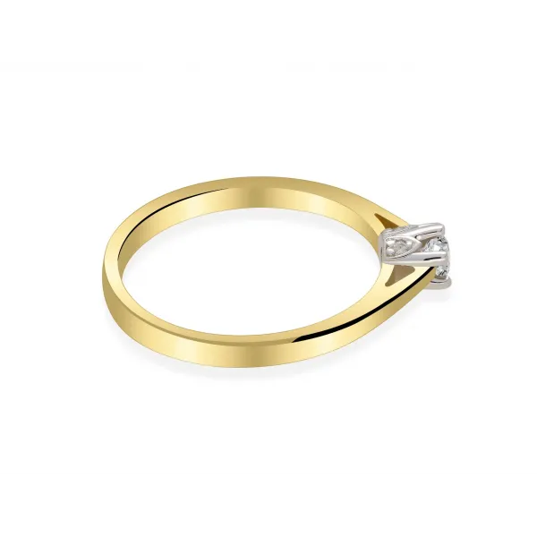 Pierścionek Zaręczynowy Z Brylantami 0,17ct RS0412