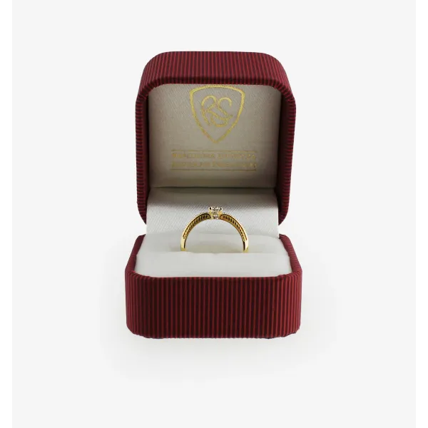 Złoty Pierścionek Z Brylantami 0,37ct RS0990