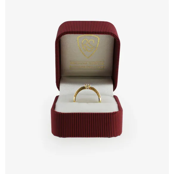 Złoty Pierścionek Z Brylantami 0,37ct RS0990