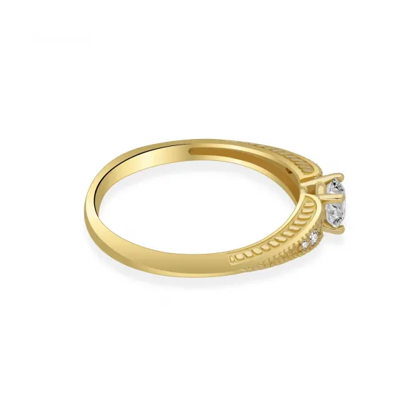 Złoty Pierścionek Z Brylantami 0,37ct RS0990