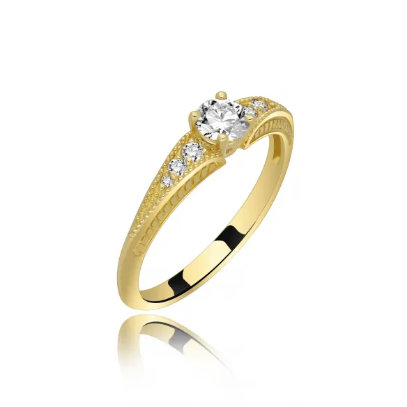 Złoty Pierścionek Z Brylantami 0,37ct RS0990