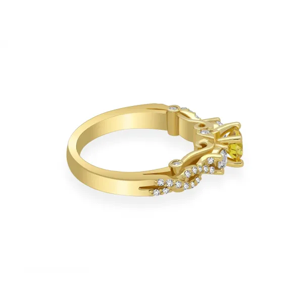 Złoty Pierścionek Z Brylantami 0,89ct RSM0010