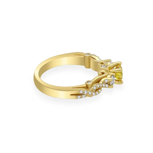 Złoty Pierścionek Z Brylantami 0,89ct RSM0010