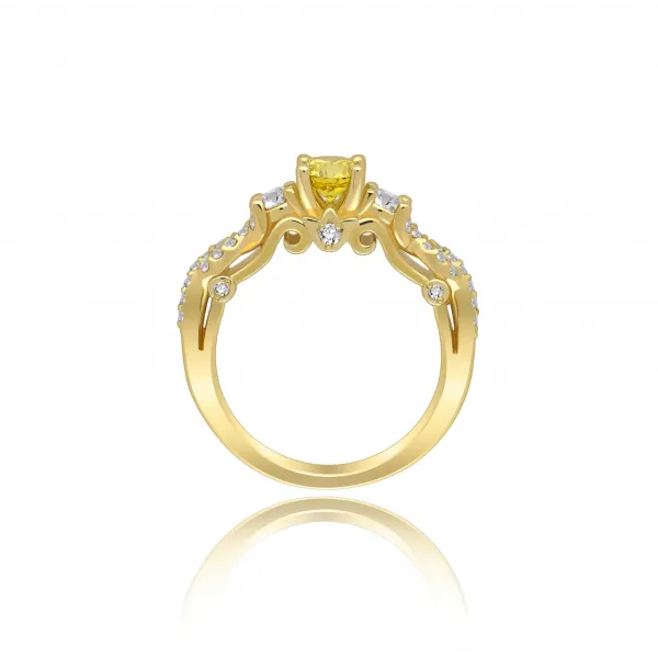 Złoty Pierścionek Z Brylantami 0,89ct RSM0010