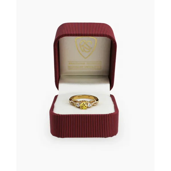 Złoty Pierścionek Z Brylantami 0,89ct RSM0010