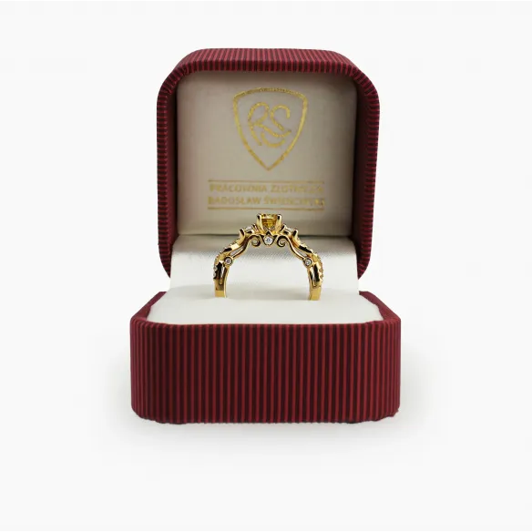 Złoty Pierścionek Z Brylantami 0,89ct RSM0010