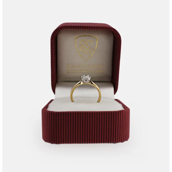 Pierścionek Złoty Z Brylantem 0,25ct RS0362