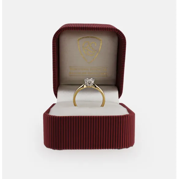 Pierścionek Złoty Z Brylantem 0,25ct RS0362