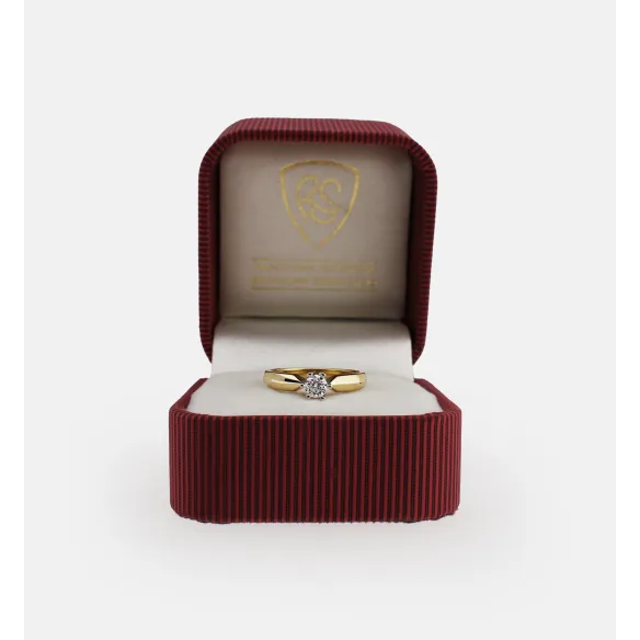 Pierścionek Złoty Z Brylantem 0,25ct RS0362