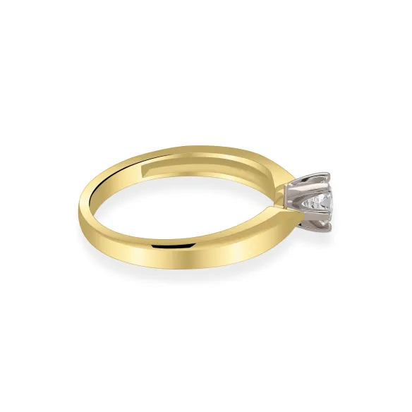 Pierścionek Złoty Z Brylantem 0,25ct RS0362