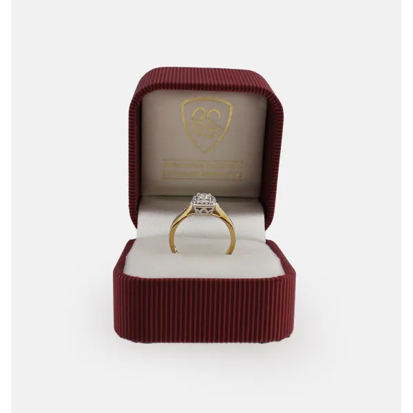 Pierścionek Złoty Z Brylantami 0,38ct RS0288