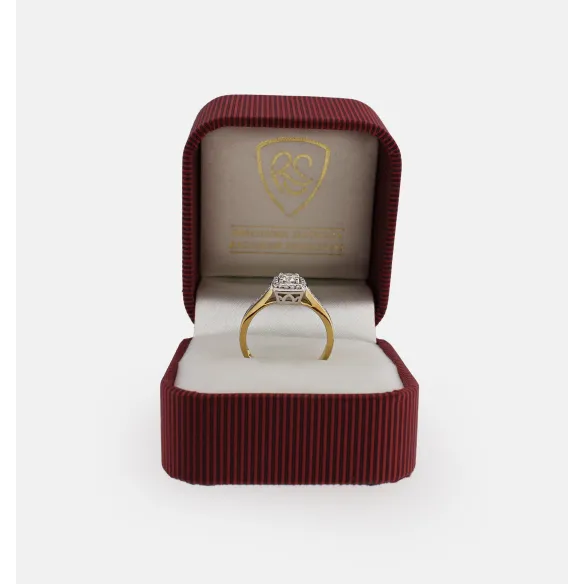 Pierścionek Złoty Z Brylantami 0,38ct RS0288