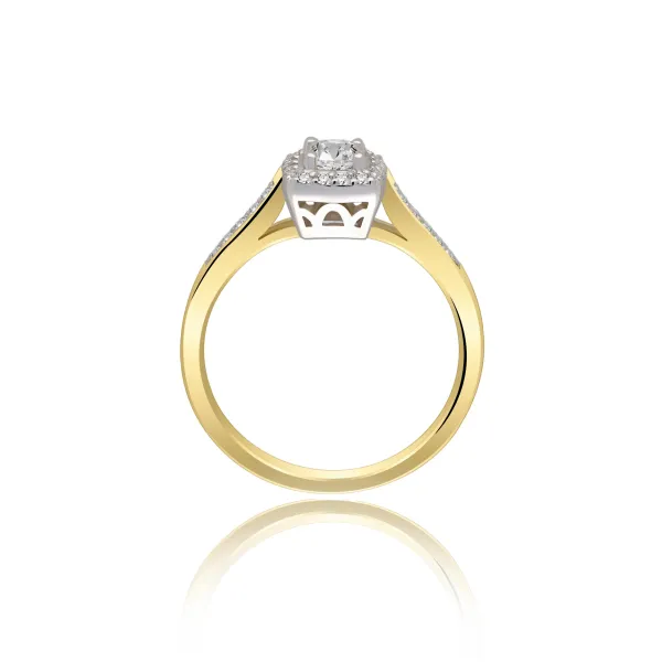 Pierścionek Złoty Z Brylantami 0,38ct RS0288