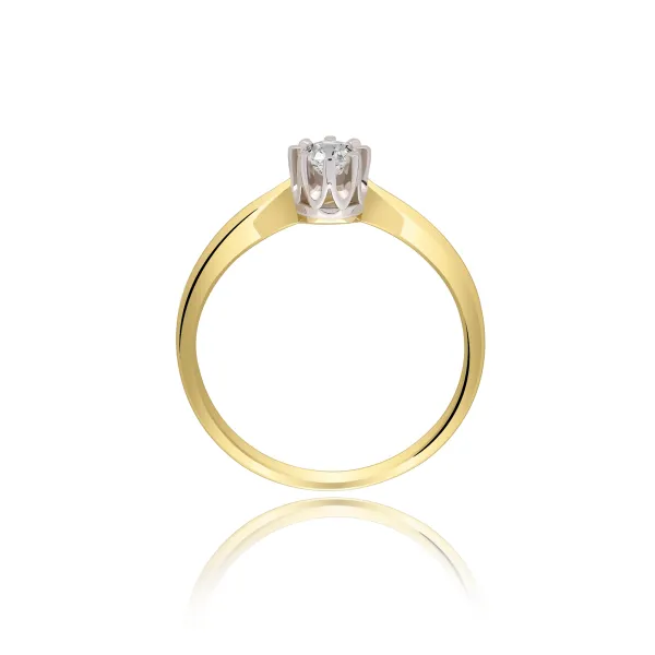 Pierścionek Złoty Z Brylantem 0,21ct RS0250