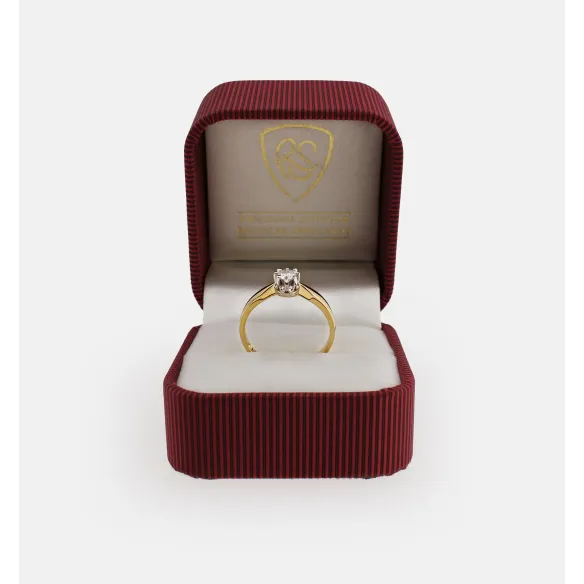 Pierścionek Złoty Z Brylantem 0,21ct RS0250