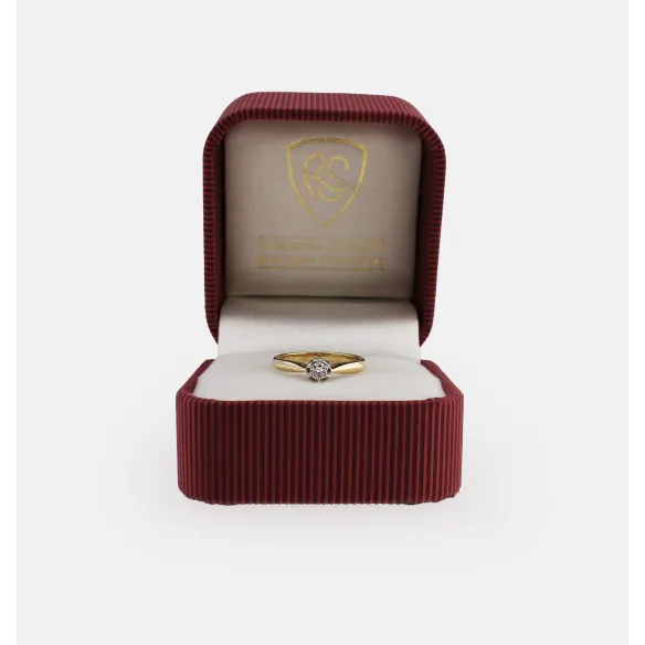 Pierścionek Złoty Z Brylantem 0,10ct RS0426