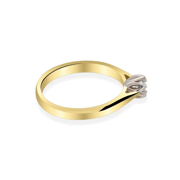 Pierścionek Złoty Z Brylantem 0,10ct RS0426