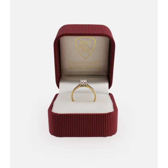 Pierścionek Złoty Z Brylantem 0,20ct RS0284