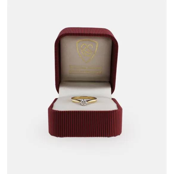 Pierścionek Złoty Z Brylantem 0,20ct RS0284