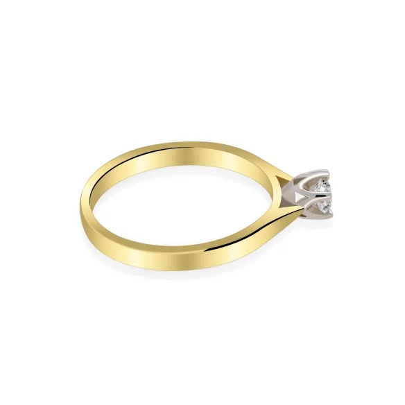 Pierścionek Złoty Z Brylantem 0,20ct RS0284