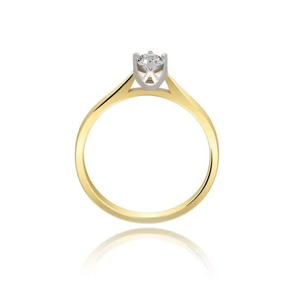 Pierścionek Złoty Z Brylantem 0,20ct RS0284