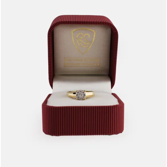 Pierścionek Złoty Z Brylantami 0,18ct RS0130