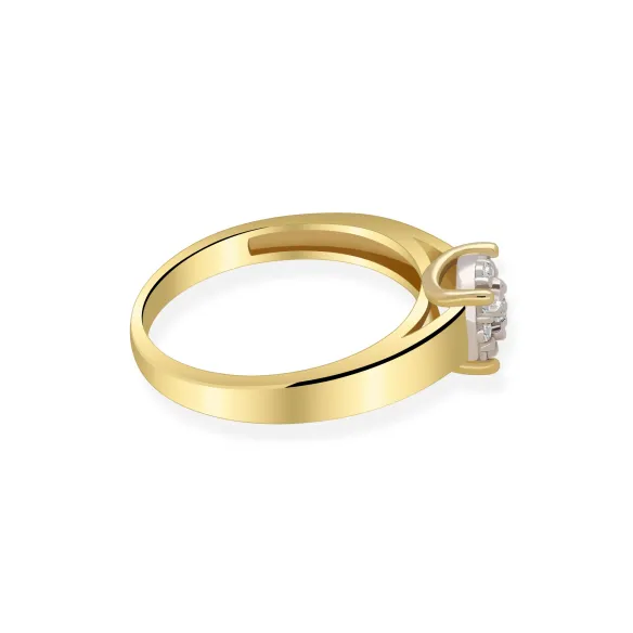 Pierścionek Złoty Z Brylantami 0,18ct RS0130