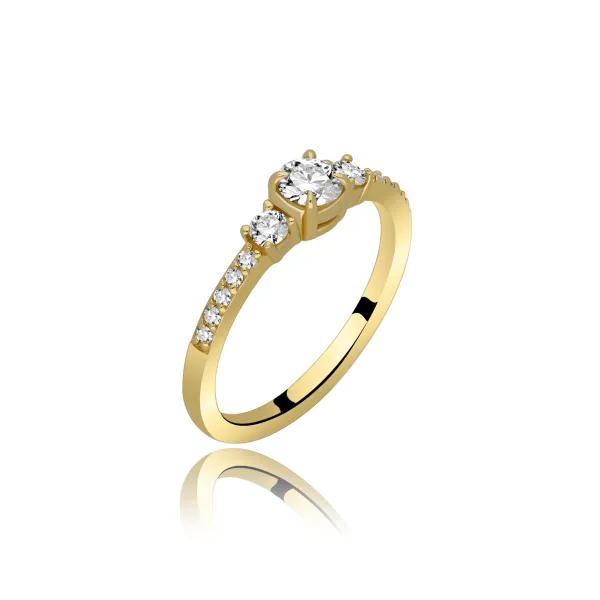 Pierścionek Złoty Z Brylantami 0,50ct RSM0011