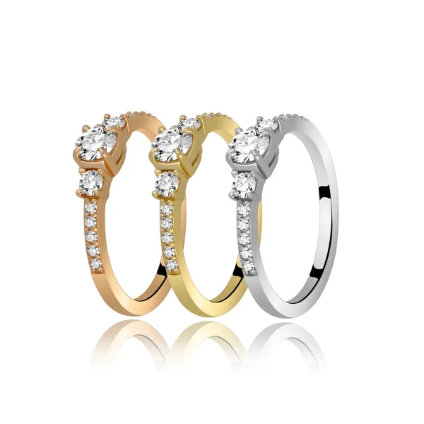 Pierścionek Złoty Z Brylantami 0,50ct RSM0011