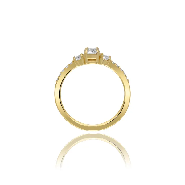 Pierścionek Złoty Z Brylantami 0,50ct RSM0011