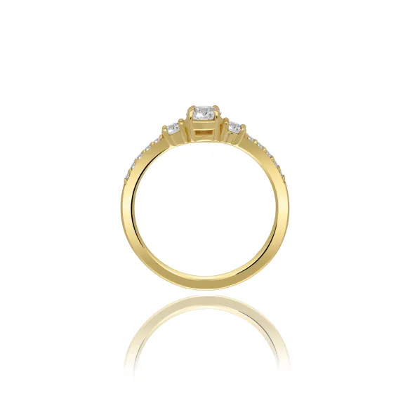 Pierścionek Złoty Z Brylantami 0,50ct RSM0011