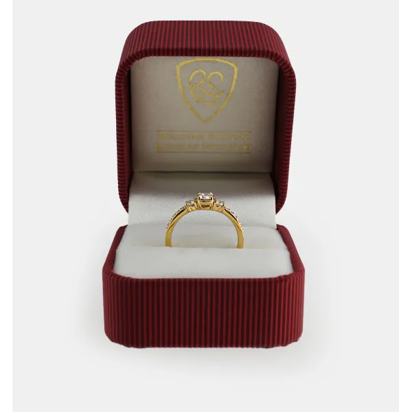 Pierścionek Złoty Z Brylantami 0,50ct RSM0011