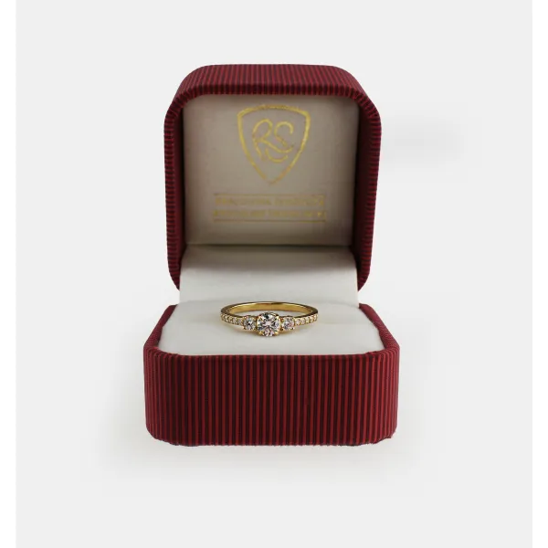 Pierścionek Złoty Z Brylantami 0,50ct RSM0011