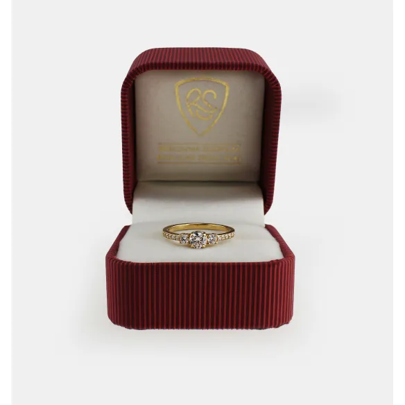 Pierścionek Złoty Z Brylantami 0,50ct RSM0011