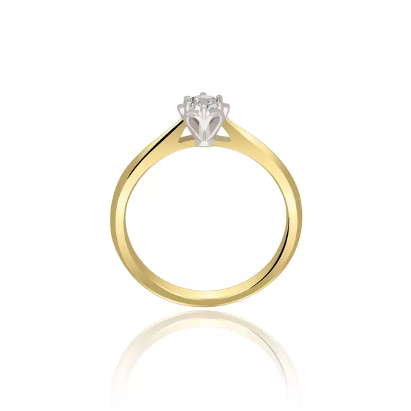 Pierścionek Złoty Z Brylantem 0,15ct RS0296