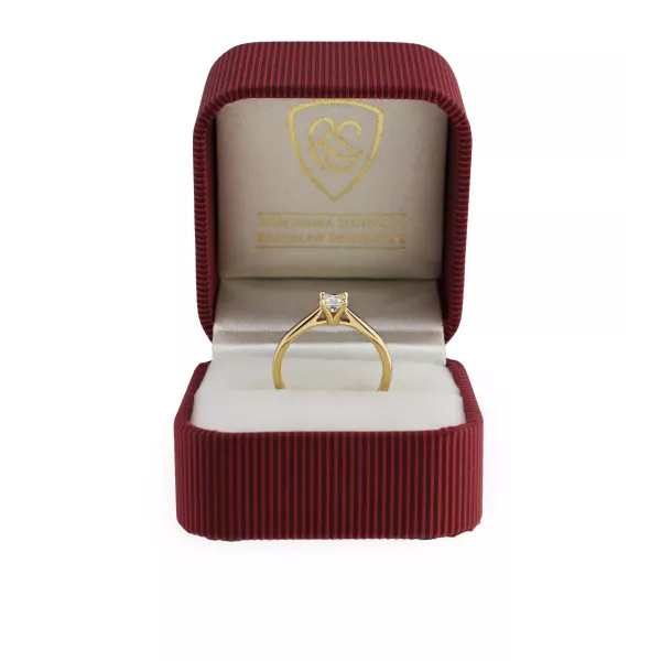 Pierścionek Złoty Z Brylantem 0,30ct RS0001