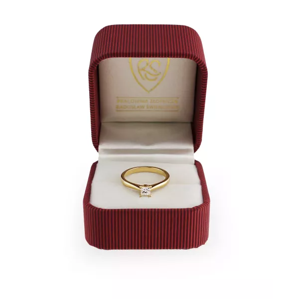 Pierścionek Złoty Z Brylantem 0,30ct RS0001