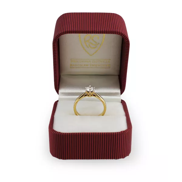 Pierścionek Zaręczynowy Z Brylantami 0,50 ct RSD0474