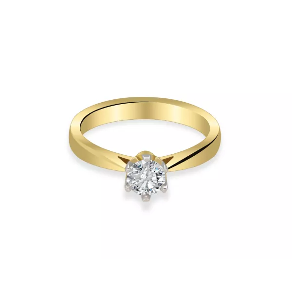 Pierścionek Zaręczynowy Z Brylantami 0,50 ct RSD0474