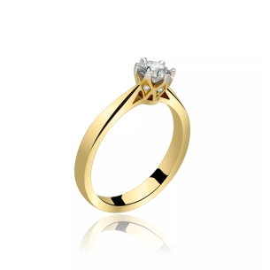 Pierścionek Zaręczynowy Z Brylantami 0,50 ct RSD0474