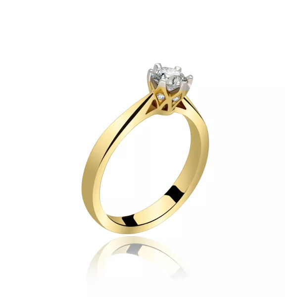 Pierścionek Zaręczynowy Z Brylantami 0,50 ct RSD0474